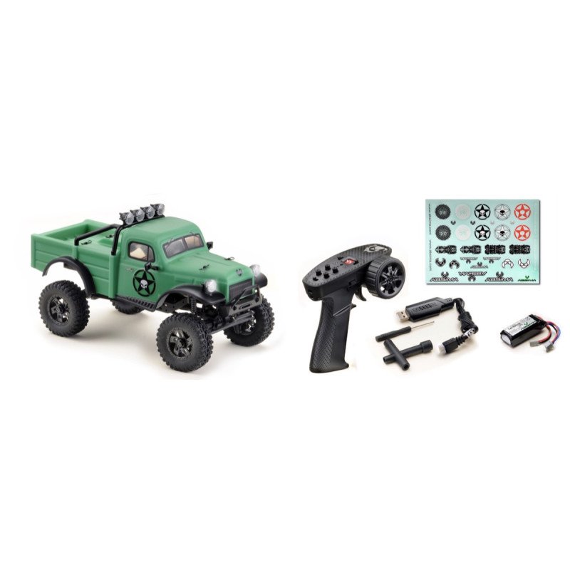 1:18 EVO Crawler "Power Wagon V2" 2-Gear green RTR 18023V2
