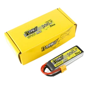 Alternative view of Tattu R-Line 550mAh 2S 7.4V 95C Lipo Battery with XT30