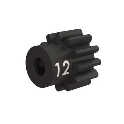 Gear, 12T pinion (32P), heavy duty (h.steel) set screw