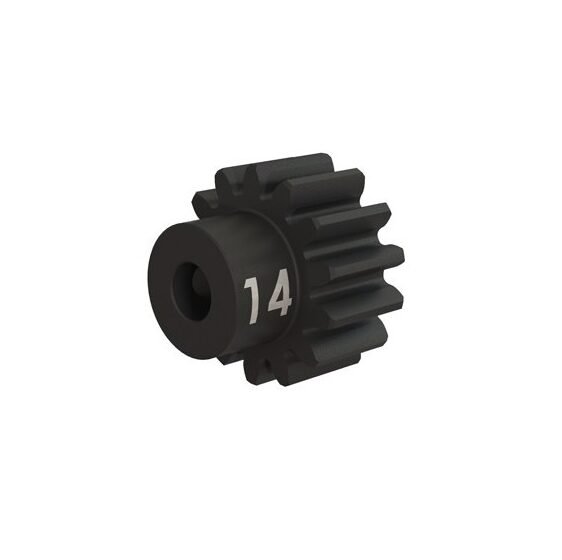 Gear, 14T pinion (32P), heavy duty (h.steel) set screw
