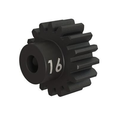 Gear, 16T pinion (32P), heavy duty (h.steel) set screw