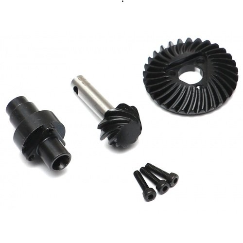 30/8T Reverse HD Steel Triangular Keyed Bevel Helical Cut Diff Gear w/ Spool Set for BRX70/BRX80/BRX90 PHAT™ Axle