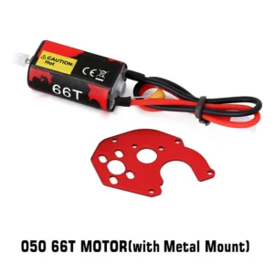 INJORA 050 Brushed Motor for 1/24 Axial SCX24, 66T Motor II (with Mount Plate) - Image 4