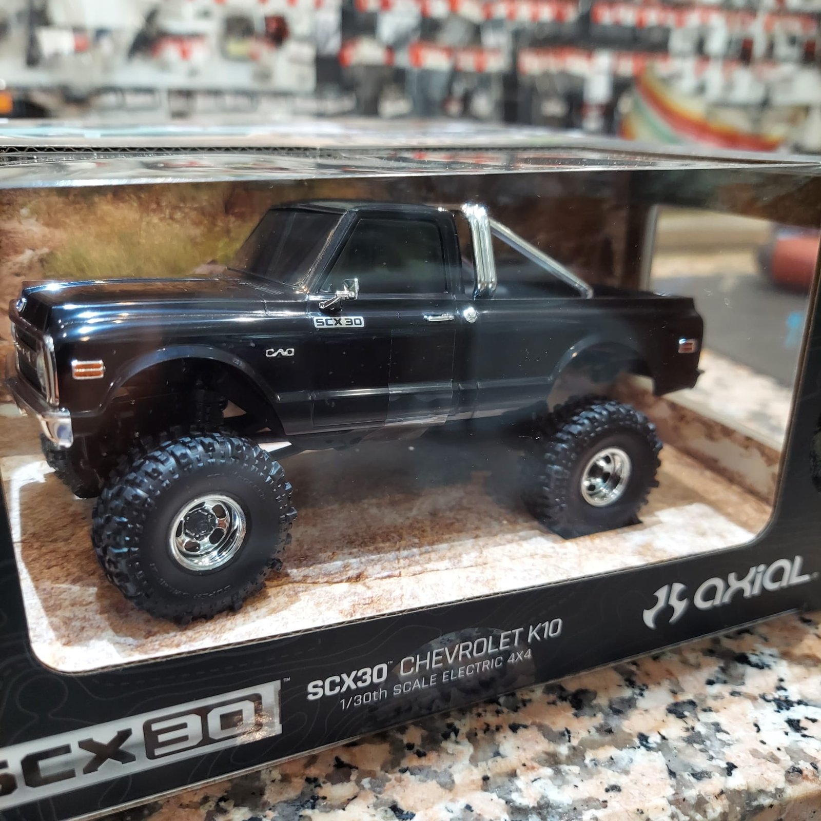 Axial 1/30 SCX30 Chevrolet K10 4X4 RTR Brushed Rock Crawler (Battery & Charger Included), Black - Image 5