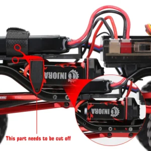 Alternative view of INJORA 050 Brushed Motor for 1/24 Axial SCX24, 66T Motor II (with Mount Plate)
