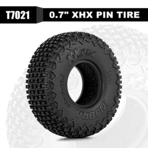 INJORA 0.7" 40*14mm XHX Pin Tires for 1/30 SCX30 (T7021) (4) - Image 5
