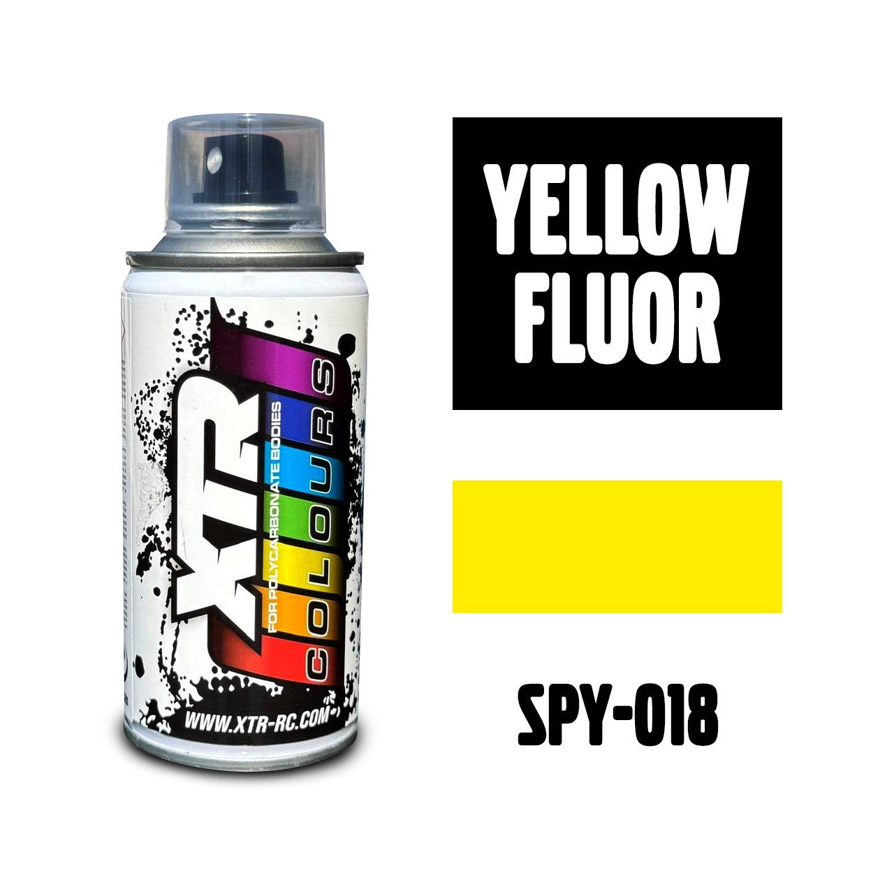 Yellow Fluor - 150ml XTR Colours Lexan Spray