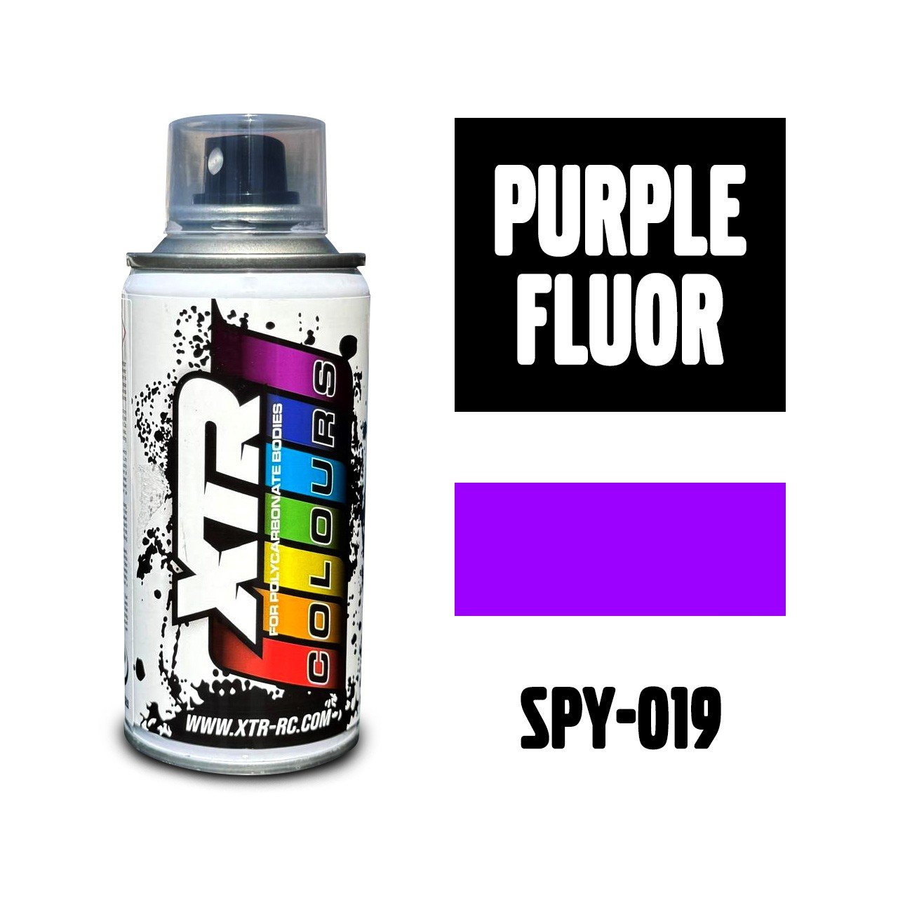 Purple Fluor - 150ml XTR Colours Lexan Spray