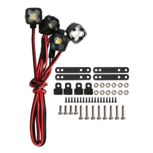 Alternative view of INJORA Bright LED Lights Headlight Spotlight "4 Square Lights"