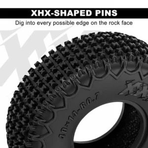 INJORA 0.7" 40*14mm XHX Pin Tires for 1/30 SCX30 (T7021) (4) - Image 7
