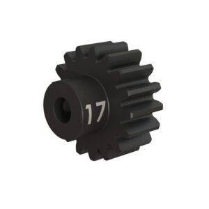 Gear, 17T pinion (32P), heavy duty (h.steel) set screw