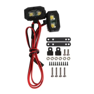 INJORA Bright LED Lights Headlight Spotlight "2 Rectangular Lights" - Image 3
