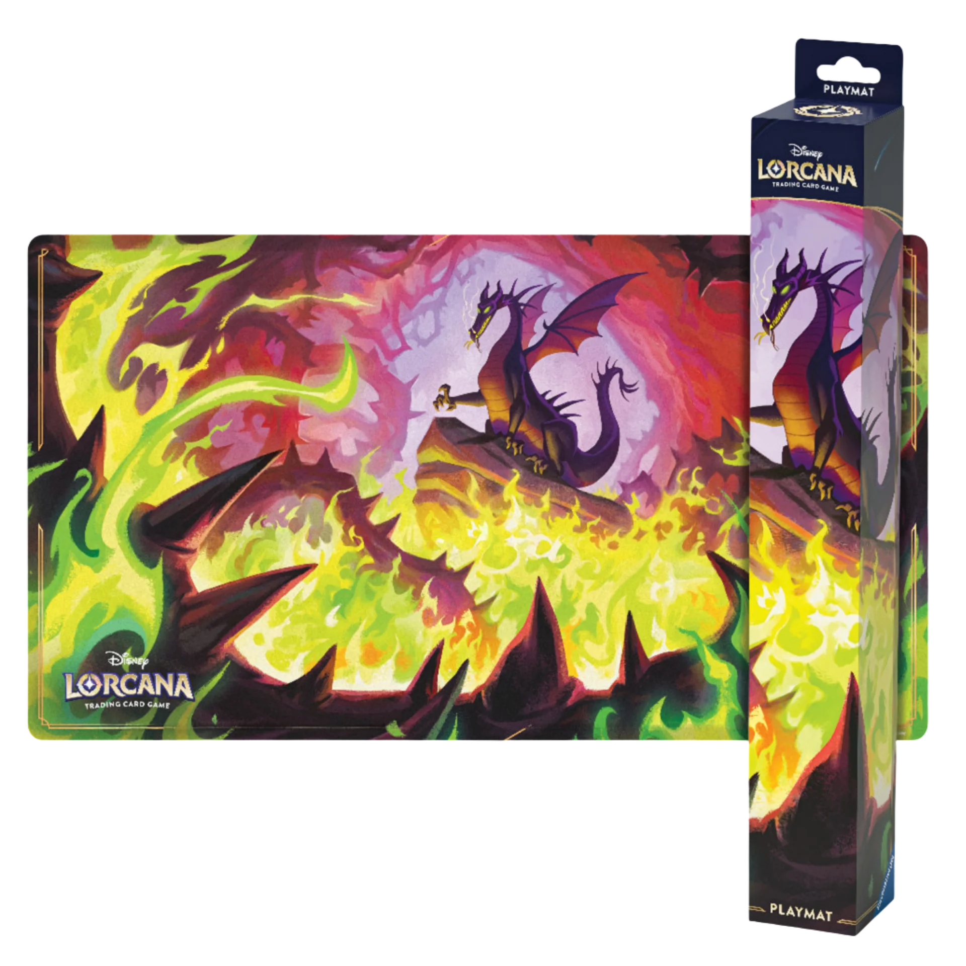 Disney Lorcana Winterspell Playmat Dragon Fire S11