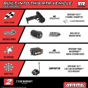 ARRMA 1/10 FURY 2WD RTR Brushed Short Course Truck (Battery & Charger Included), Red - Image 7