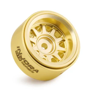 INJORA 0.7" D19 Brass Beadlock Wheels for 1/30 SCX30 (W7007) (4) - Image 5