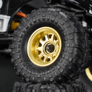 Alternative view of INJORA 0.7" D19 Brass Beadlock Wheels for 1/30 SCX30 (W7007) (4)