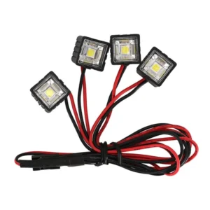 INJORA LED Headlights Spotlight "4 Square Lights" - Image 3