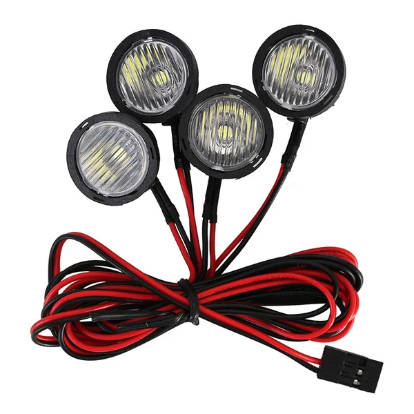 INJORA LED Headlights Spotlight "4 Round Lights" - Image 3