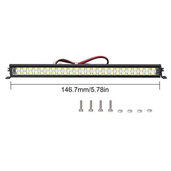INJORA 147mm Bright LED Light Bar for 1/10 RC Car - Image 2