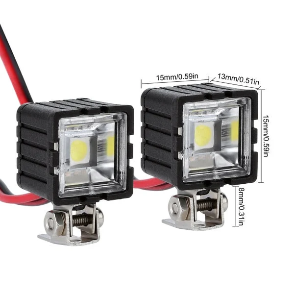INJORA LED Headlights Spotlight "2 Square Lights"