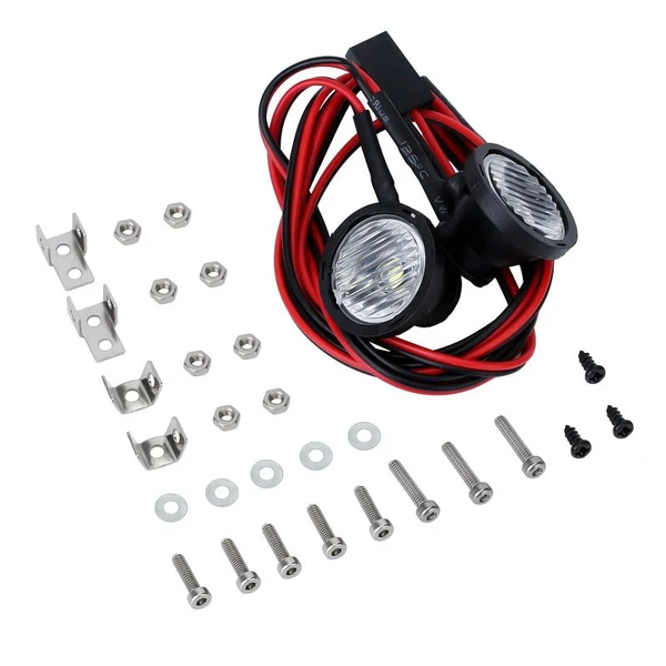 INJORA LED Headlights Spotlight "2 Round Lights" - Image 4