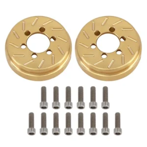 INJORA 2PCS 63g Internal Brass Counterweight for 1.9" 2.2" Wheel Rims - Image 4