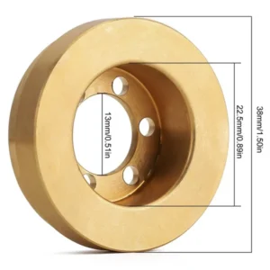 INJORA 2PCS 63g Internal Brass Counterweight for 1.9" 2.2" Wheel Rims - Image 7
