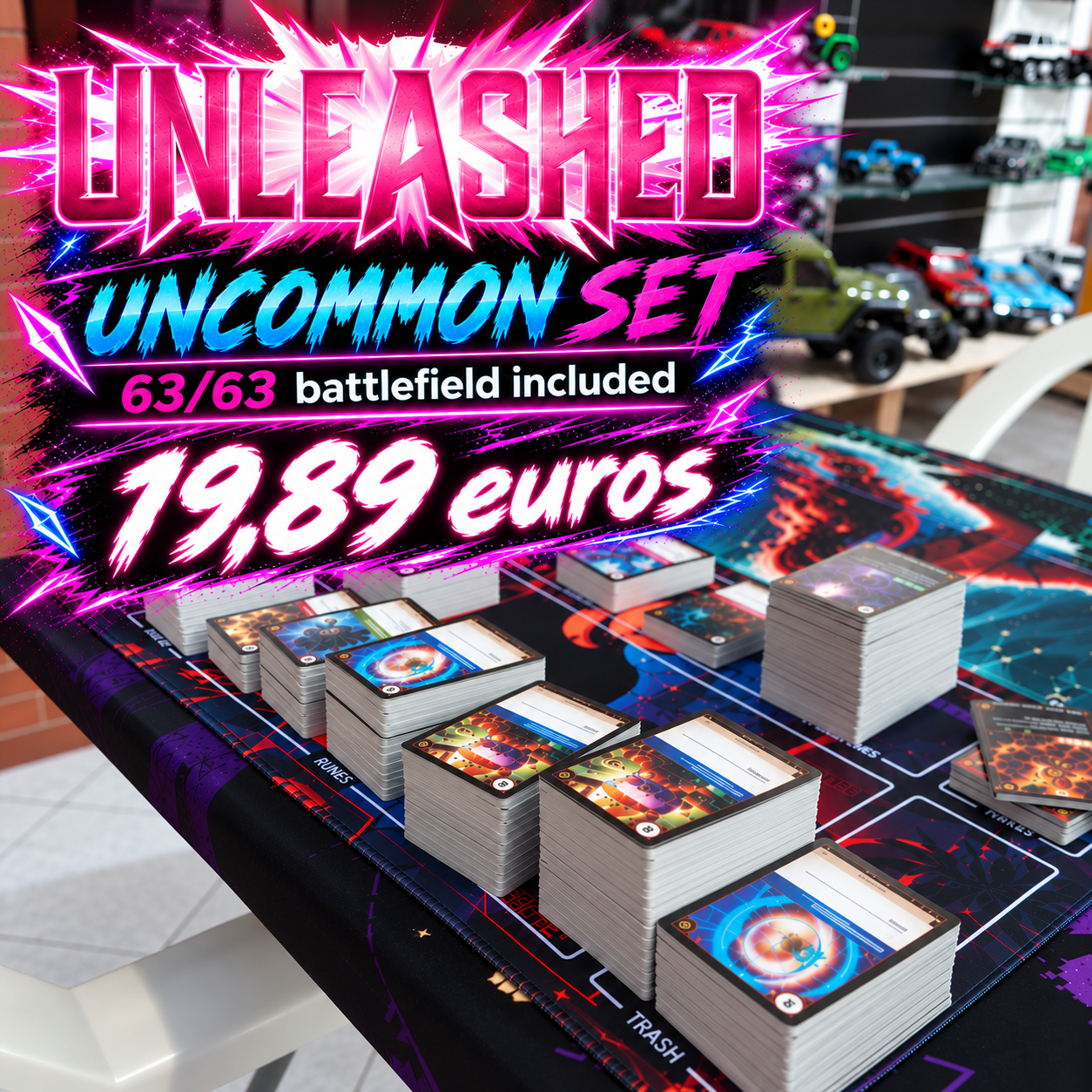Unleashed: Uncommon Set, 63/63 battlefields included