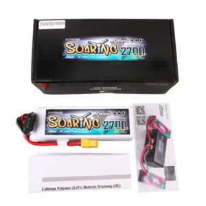 Visualização alternativa de Gens ace 2700mAh 3S 30C 11.1V Lipo Battery | XT60 Plug | Soaring