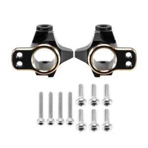 INJORA Black Brass C Hubs for 1/24 FMS FCX24M