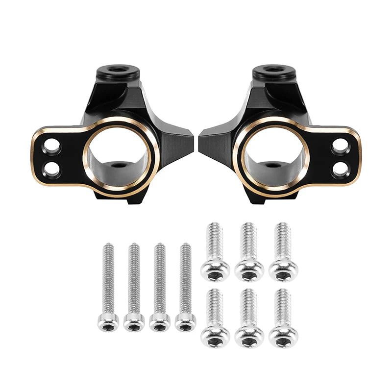 INJORA Black Brass C Hubs for 1/24 FMS FCX24M