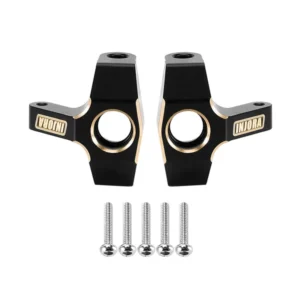 INJORA Black Brass Steering Knuckles for 1/24 FMS FCX24M
