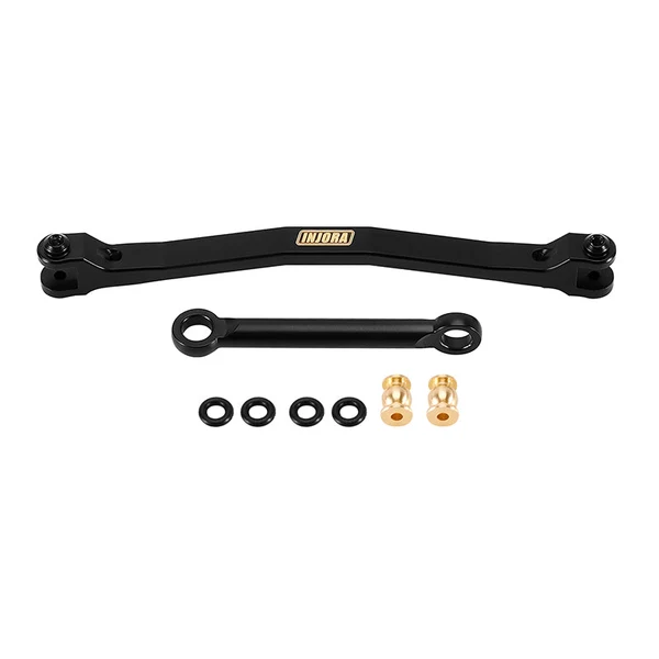 INJORA Black Brass Steering Links for 1/24 FMS FCX24M