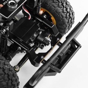 INJORA Black Brass Front Bumper Mount for 1/24 FMS FCX24M - Image 3