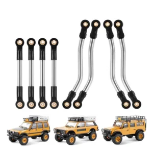 INJORA Stainless Steel High Clearance Chassis Links for 1/24 FMS FCX24M