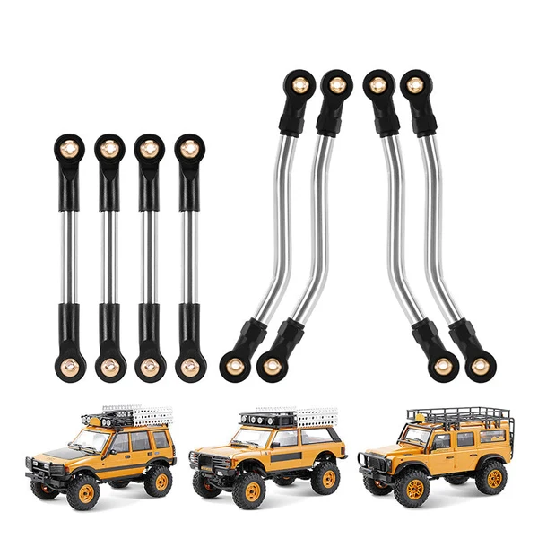 INJORA Stainless Steel High Clearance Chassis Links for 1/24 FMS FCX24M