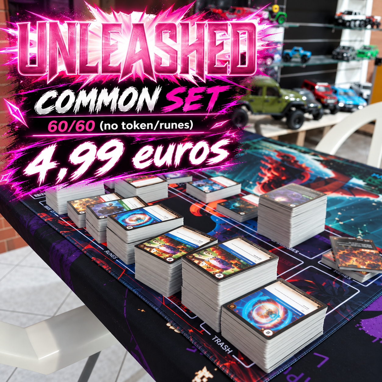 Unleashed: Common Set, 60/60 (no token/runes)