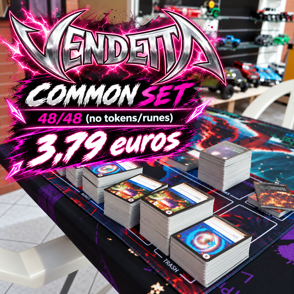 Vendetta: Common Set, 48/48 (no tokens/runes)
