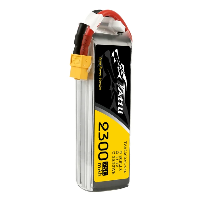 Tattu 2300mAh 3S 75C 11.1V Lipo Battery | XT60 Plug | FPV Classic - Image 3